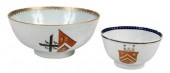 TWO CHINESE EXPORT ARMORIAL PO