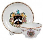TWO CHINESE EXPORT ARMORIAL PO