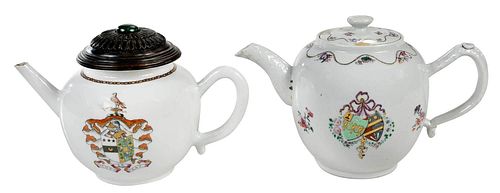 TWO CHINESE EXPORT ARMORIAL