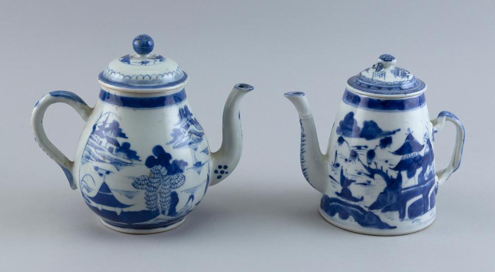 TWO CHINESE EXPORT CANTON PORCELAIN