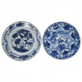 TWO CHINESE EXPORT DEER DECORA
