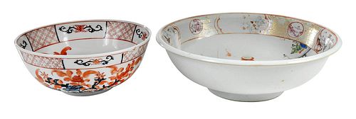 TWO CHINESE EXPORT ENAMEL DECORATED