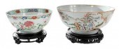 TWO CHINESE EXPORT ENAMELED PU