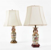 TWO CHINESE EXPORT FAMILLE ROS