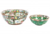 TWO CHINESE EXPORT FAMILLE ROS