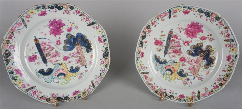 TWO CHINESE EXPORT FAMILLE ROSE