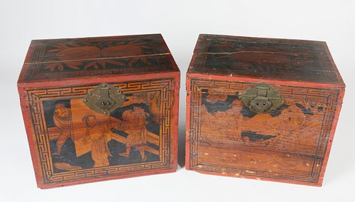 TWO CHINESE EXPORT FIGURAL