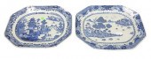 TWO CHINESE EXPORT NANKING BLU