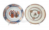 TWO CHINESE EXPORT PLATES, IMA