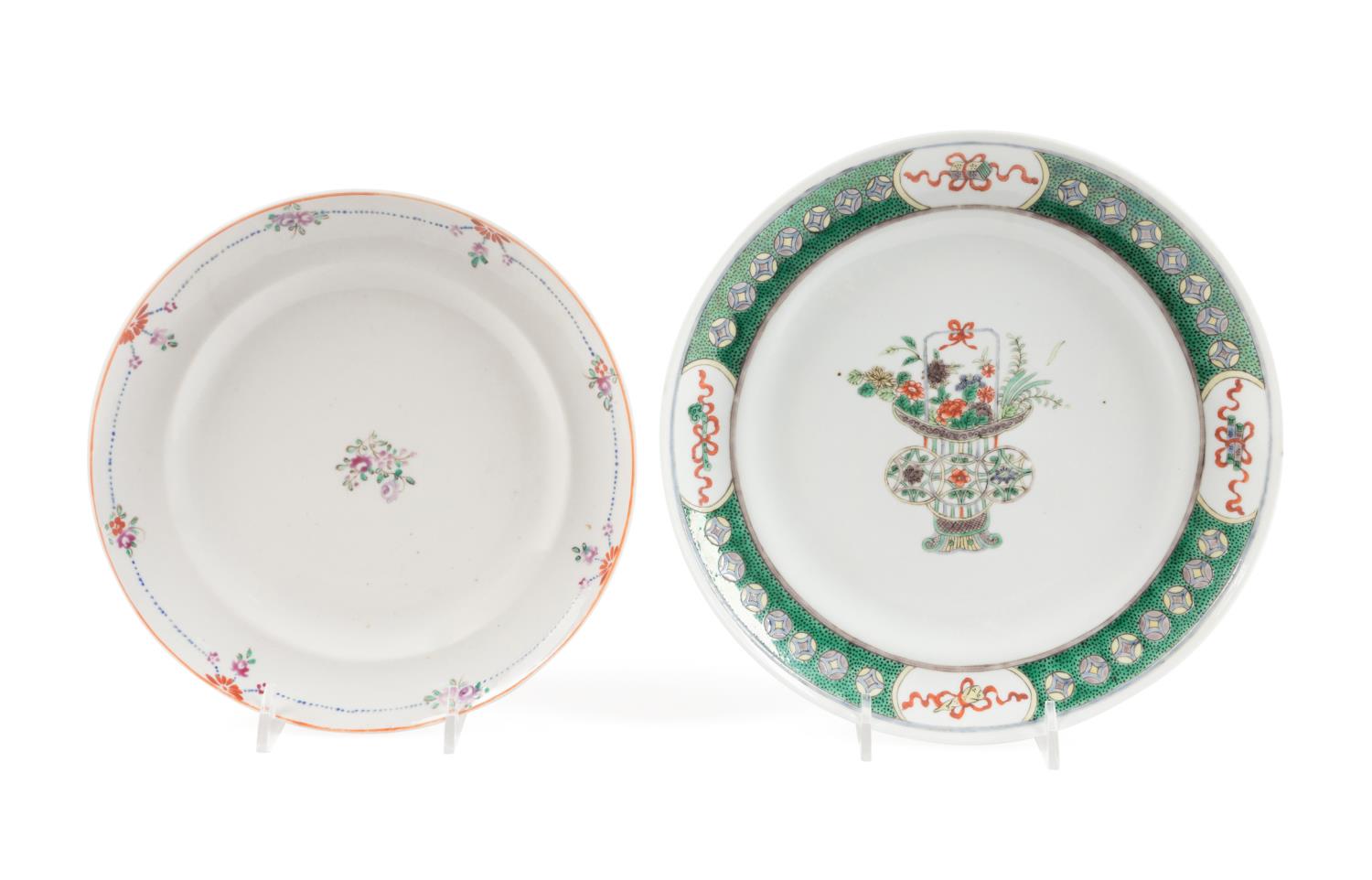 TWO CHINESE EXPORT PLATES INCL.