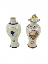TWO CHINESE EXPORT PORCELAIN G