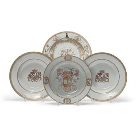 Two Chinese Export Porcelain Plates