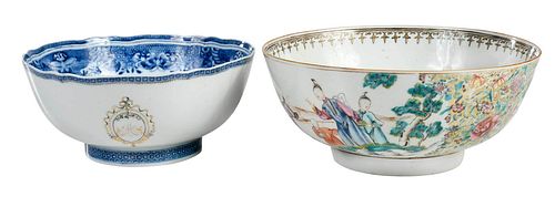 TWO CHINESE EXPORT PORCELAIN