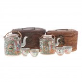 TWO CHINESE EXPORT TEA COZIES
