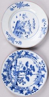 TWO CHINESE EXPORT UNDERGLAZE