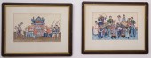 TWO CHINESE EXPORT WATERCOLORS
