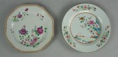 TWO CHINESE FAMILLE ROSE DISHE