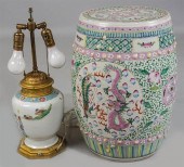 TWO CHINESE FAMILLE ROSE ITEMS
