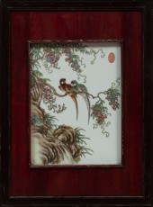 TWO CHINESE FAMILLE ROSE PORCE
