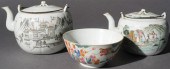 TWO CHINESE FAMILLE ROSE PORCE