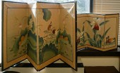 TWO CHINESE FOLDING SCREENS H