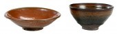 TWO CHINESE GLAZED CERAMIC BOW
