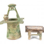 Two Chinese Glazed Terracotta