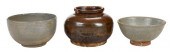 TWO CHINESE GRAYWARE BOWLS AND