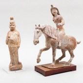 TWO CHINESE HAN STYLE PAINTED