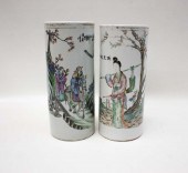 TWO CHINESE HAND PAINTED PORCE