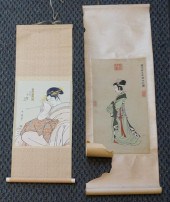 TWO CHINESE HANGING SCROLLS, L