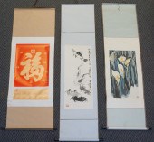 TWO CHINESE HANGING SCROLLS OF