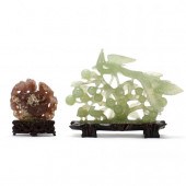 TWO CHINESE HARDSTONE CARVINGS