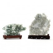 TWO CHINESE HARDSTONE CARVINGS