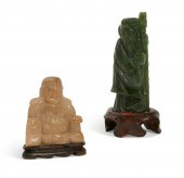 TWO CHINESE HARDSTONE MODELS O