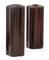 Two Chinese hardwood incense t
