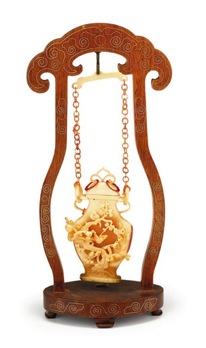 Two Chinese hornbill snuff bottles,
