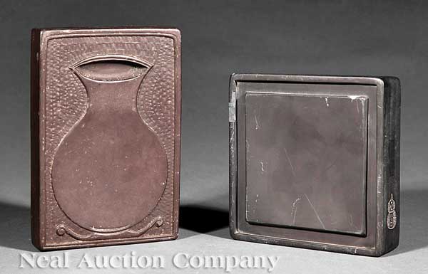 Two Chinese Ink Stones early 20th