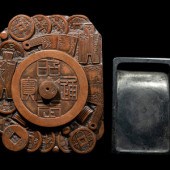 Two Chinese Inkstones
Length o