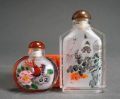 TWO CHINESE INTERIOR DECORATED