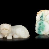 Two Chinese Jade and Jadeite A