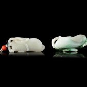 Two Chinese Jade and Jadeite P
