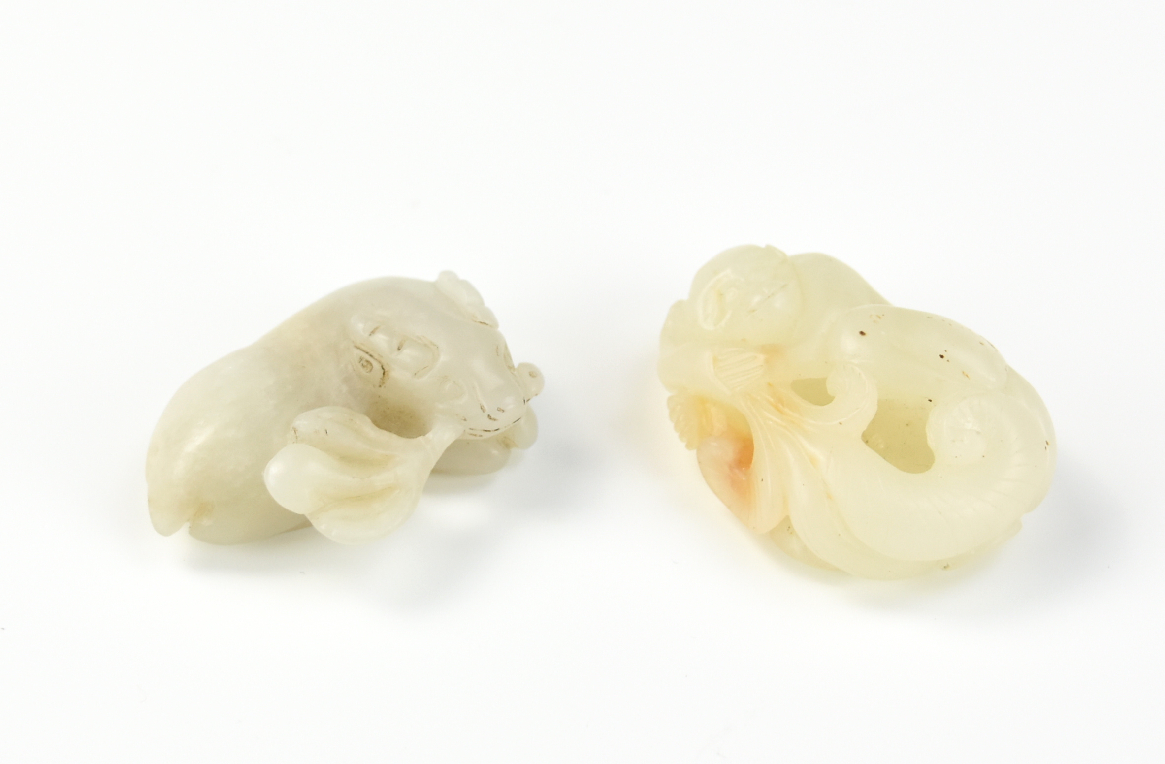 TWO CHINESE JADE PENDANT OF