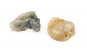 TWO CHINESE JADE PIECESTwo Chi
