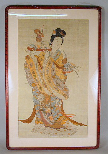 Two Chinese kesi panels    19th
