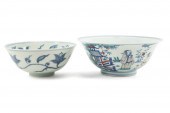TWO CHINESE MING STYLE BOWLS T