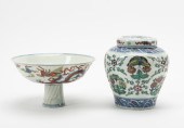 TWO CHINESE MING STYLE DOUCAI