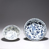 Two Chinese Ming style porcela