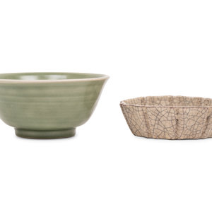 Two Chinese Monochrome Glazed