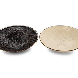 Two Chinese Monochrome Molded